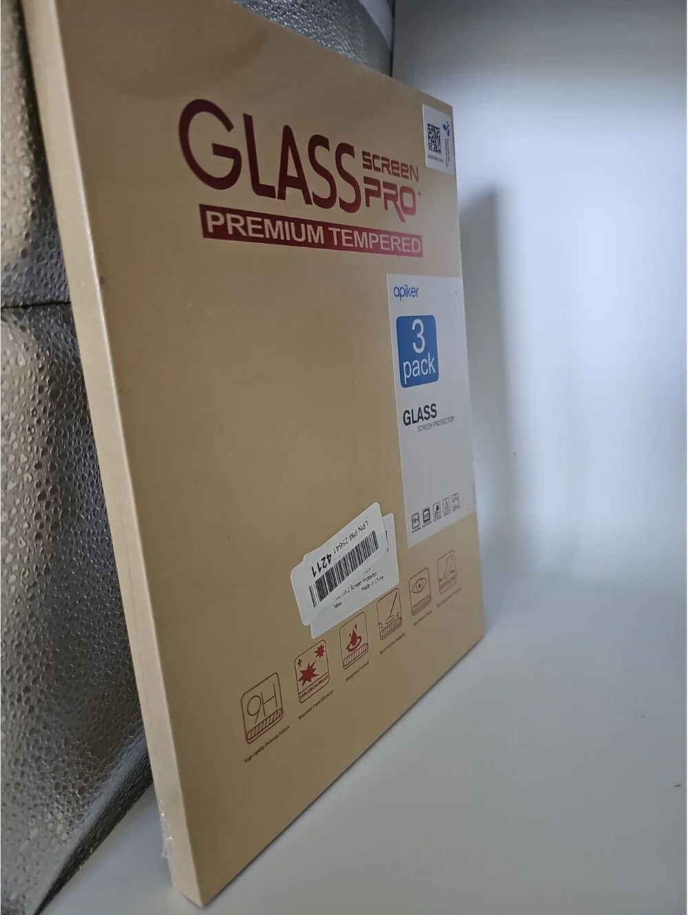 Apiker iPad 10.2 Tempered Glass Screen Protector [3-Pack] 9H Hardness Premium